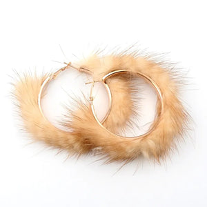 Furry Hoops-brown