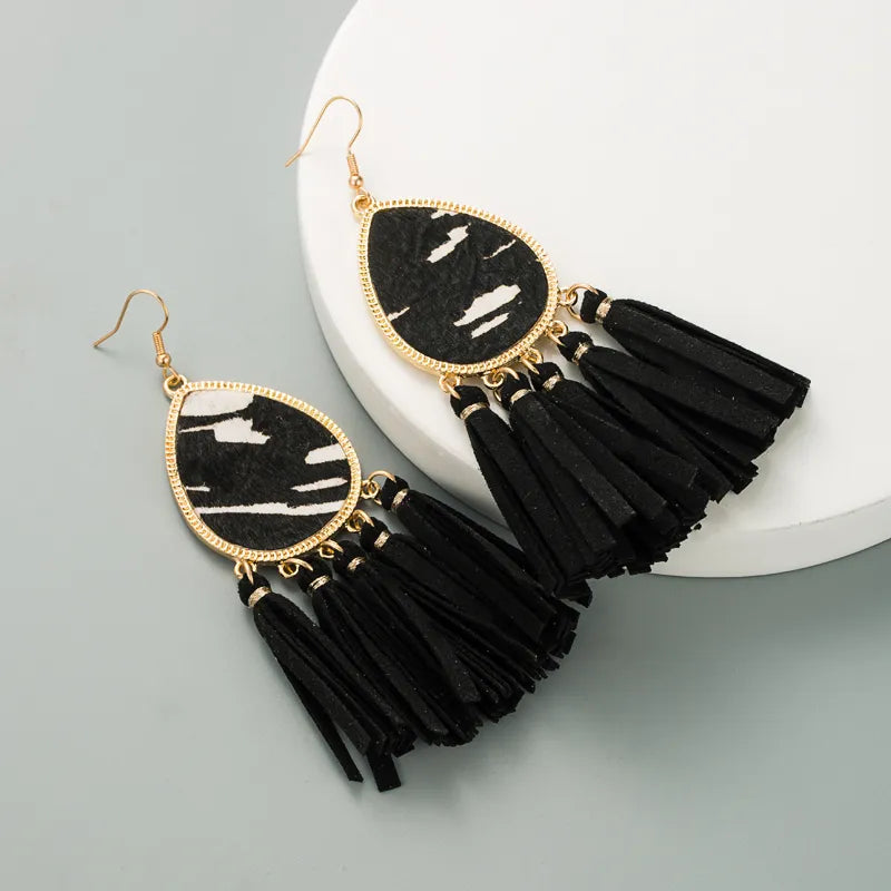 Printed Tassels- blk