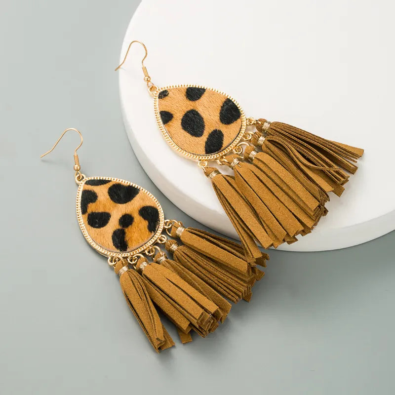 Printed Tassels- Brown