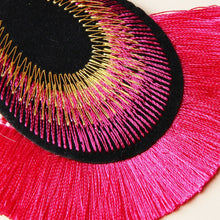 將圖片載入圖庫檢視器 Pink Fan Earrings
