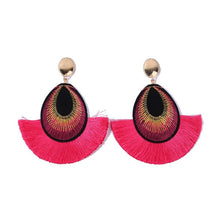 將圖片載入圖庫檢視器 Pink Fan Earrings
